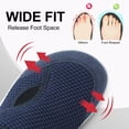 thumbnail image 2 of Zapatos LeisFit para diabéticos, puntera ancha, ajustables, azul marino, mujer, 2 of 6