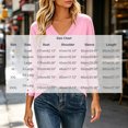 thumbnail image 3 of Staron Women's V-Neck Knit Sweaters Casual Long Sleeve Pullover Tops Solid Fall Winter Comfy Sweater Pink XXL, 3 of 7