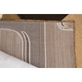 thumbnail image 5 of Allstar 8x10 Modern Area Rug in Black with Dark Brown Geometric Rounded Rectangle design (7' 9" x 10' 1"), 5 of 7