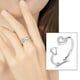 thumbnail image 2 of Anillo Anillo Corazón Anillo Retro y Diseño de Anillo Anillo de Regalo para Hombre Ajustable Abierto Anillos de Personalidad para Mujer, 2 of 8