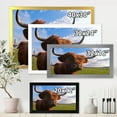 thumbnail image 4 of Designart 'Close Up Portrait Of A Yak' Farmhouse Framed Art Print, 4 of 4