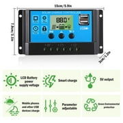 Lohoms Solar Panel Kit, 12V Battery Charger with 100A Controller, Flexible for Camping, RV, Home, Boat
