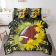thumbnail image 1 of Erosebridal Ensembles de Literie 3D Rugby Format Simple, Ensembles de Douillette Football Américain avec Draps, Déco pour Amateur de Sports, Réversible 7 Pcs, 1 of 5