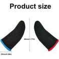 thumbnail image 2 of 40 Pcs Mobile Game Finger Sleeve, Pro Gaming Finger Gloves Anti-sweat Thumb Sleeves Breathable Finger Gloves Touch Screen Finger Sleeve Thumb Mobile Gaming Controller for Men Women (Blue,Red), 2 of 5