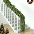 thumbnail image 4 of 2Pcs 9 Ft Christmas Cedar Garland, Realistic Faux Pine Garlands, Green Artificial Greenery Garland for Winter Home, Mantle, Fireplace, Indoor, Outdoor Christmas Decorations, 4 of 6