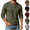 Army Green, variant on longantii Men's Long Sleeve Henley Shirts Casual Textured 3-Button Pullover Solid Warm Basic Tops Soft Fall Workout Shirts