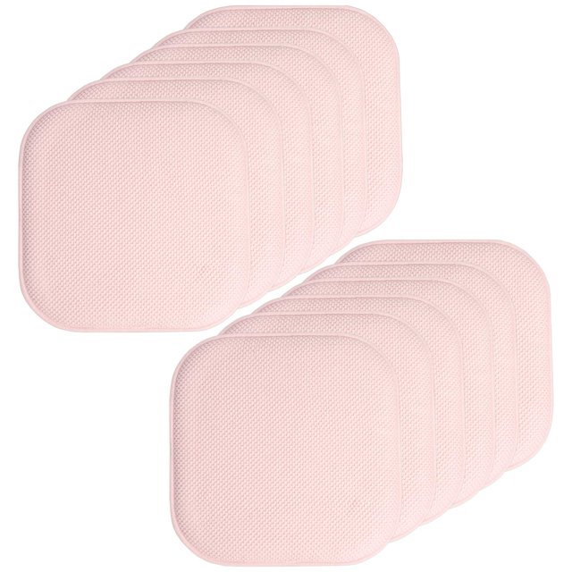 Cojín para silla Sweet Home Collection, espuma viscoelástica, 16 x 16 cm, color rosa