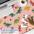 thumbnail image 2 of Long Mouse Pads for Desk,Pink Christmas Dinosaurs Pattern Desk Mats on Top Of Desks, Desk Mouse Pad Extra Large with 3mm Non-Slip Base and Stitched Edge for Gaming,Office,Work,Home 47.3"x23.6", 2 of 6