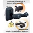 thumbnail image 3 of Soporte de pared para guitarra Stage Rocker Classic Matte Black, 3 of 7