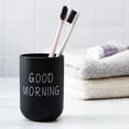 thumbnail image 3 of Bathroom Washing Cup Travel Portable Washing Cup Couple Bathroom Plastic Good Morning Toothbrush Holder Storage Cup, 3 of 8