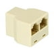 thumbnail image 3 of sweethay Adaptador divisor 2 en 1 8P8C Cable Ethernet hembra Conectores de Internet de plástico Interfaz de acoplador doble para el hogar Cables de computadora, 3 of 6
