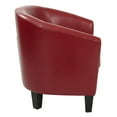 thumbnail image 4 of OSP Home Furnishings Ethan Fabric Tub Chair with Dark Espresso Wood Legs, 4 of 4