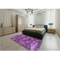 thumbnail image 4 of Ahgly Company Indoor Rectangle Patterned Dark Magenta Purple Area Rugs, 8' x 12', 4 of 6
