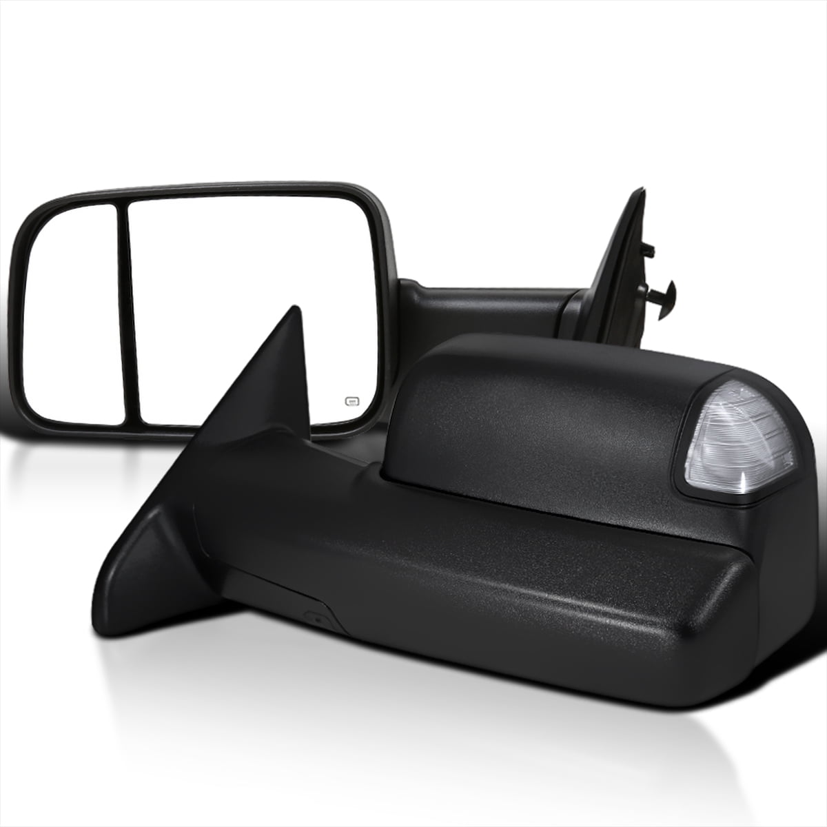 For 94-02 Dodge Ram 1500/2500/3500 Manual Adjustment Black Towing Mirror Right 