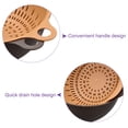 thumbnail image 4 of Unique Bargains Kitchen Food Strainer Colander Bowl Set Double Layer Drain Basin Basket Brown, 4 of 6