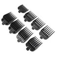 thumbnail image 2 of Universal Hair Clipper Limit Combs, 8 Piece Professional Hair Guard Set, 1/8 to 1 Inch Colorful Guide Combs, Replacement Attachments for Most Hair Trimmers,Black, 2 of 7