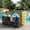 Black, variant on QinaQin Pool Float Storage Rack with Wheels, All Weather Rattan Poolside Organizer for Toys, Balls, Life Jackets and Floats
