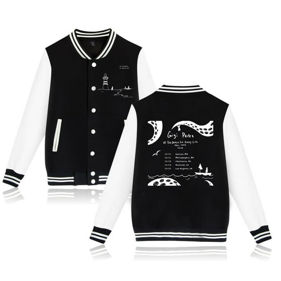 Gigi Perez Merch Sailor Song Baseball Jacket Men's & Women's Varsity Style Ribbed Trim Coat
