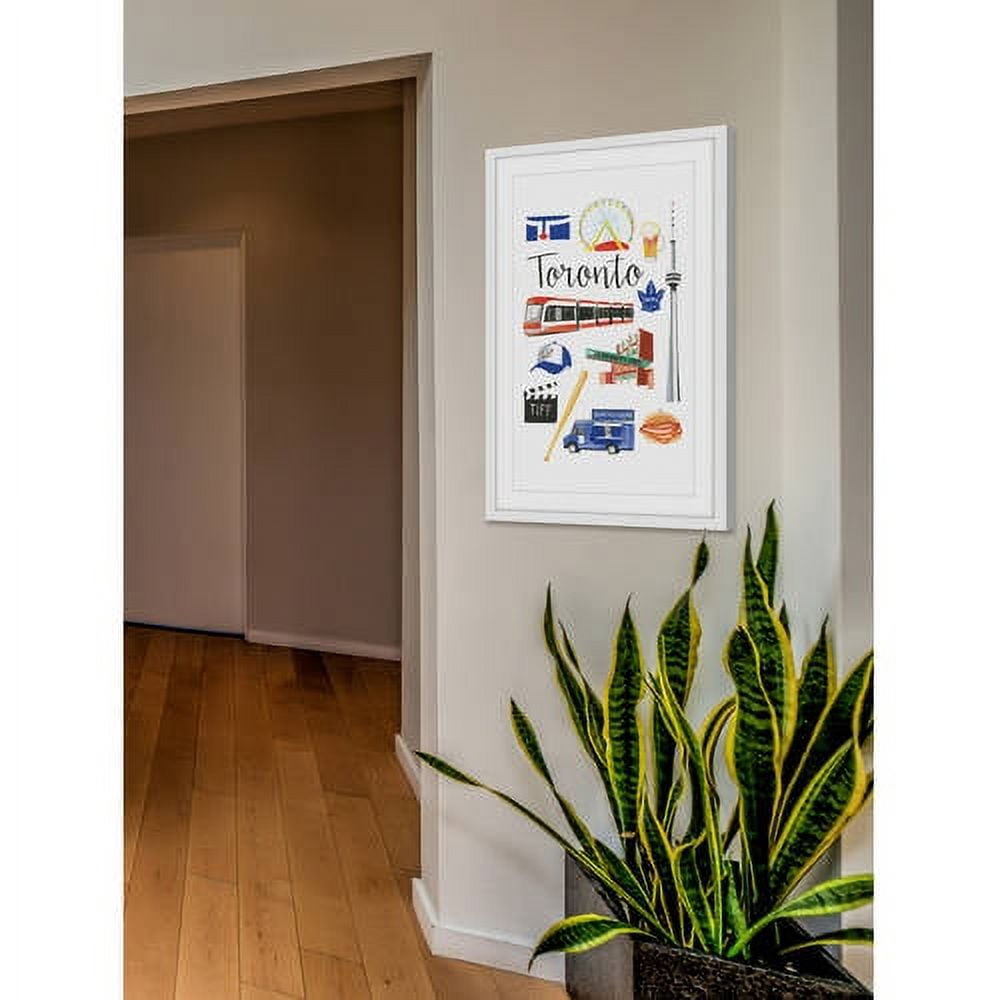 Marmont Hill "Travel Toronto" by Molly Rosner Framed Painting Print