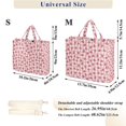 thumbnail image 2 of FORMRS Womens Corduroy Tote Bag Crossbody Shoulder Purse Handbag with Detachable Strap, Strawberry Plaid Pattern, 2 of 7