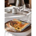 thumbnail image 6 of Thanksgiving Cloth Napkins Set of 6 Reusable Dinner Napkins, Orange Maple Leaf Pumpkin Harvest Fall Cocktail Napkin Washable Table Napkins for Wedding/Holiday Party/Baby Shower 20"x20", 6 of 7