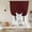 Burgundy Red, Crimson Red, variant on Dark Red Roses Tie Up Curtains 45 Inches Long, Kitchen Window Curtains Over Sink, Abstract Art Modern Elegant Floral Blossom Small Window Curtains Balloon Curtains Valances for Bedroom/Cafe 34"x45"