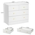 thumbnail image 2 of Enyopro Dresser for Bedroom, 4 Drawer Dresser Storage Drawer, White Living Room Hallway Closets Drawer Chest, 2 of 9