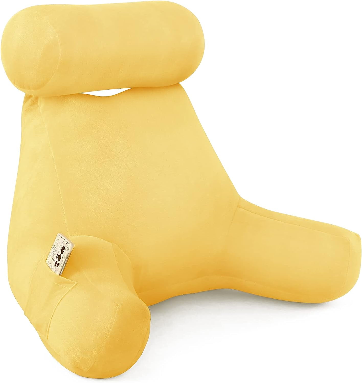 Bed Rest Reading Pillow, Big Bedrest Pillows with Arm Rests and Neck