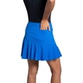 thumbnail image 3 of IBKUL Women's Flounce Skort, Color: Blue, Size: L, 3 of 5