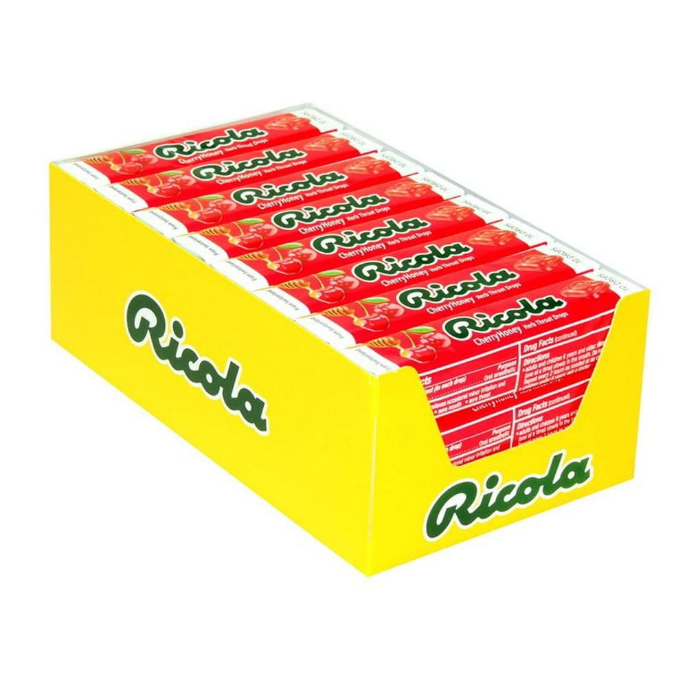 Product Of Ricola , Cherry Honey, Count 24 (10Drops) Cough Drops