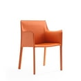 thumbnail image 5 of Manhattan Comfort Paris 17.32" Leather Dining Chair in Coral Orange (Set of 6), 5 of 10