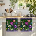 thumbnail image 4 of Spring Flowers Kitchen Towels Set of 4, Boho Botanical Budding Garden Florals Absorbent Dish Towels for Kitchen, Microfiber Hand Towel, Quick Drying Tea Towel for Cleaning Decorative Dishcloths, 4 of 7