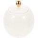 thumbnail image 3 of Ceramic Tea Jar for Storage White with Lid Suitable for Loose Tea Candy Coffee Beans Sugar 6.3 Inches, 3 of 4