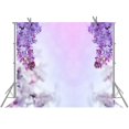 thumbnail image 1 of EREHome Polyester Fabric Photo Background 7x5ft Purple Flowers Photography Backdrop Props For Studio Room Mural, 1 of 2