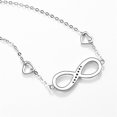 thumbnail image 2 of Pulsera ajustable TANGJMXG con dije de símbolo de amor infinito de plata de ley 925 Para mujer regalo día de la madre, 2 of 5