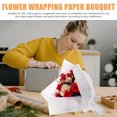 thumbnail image 4 of Qnmwood White Tissue Paper 120 Sheets Floral Gift Packaging Bouquet Supplies, 4 of 6