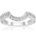 thumbnail image 1 of 3/4ct White Gold Curve Notched Diamond Enhancer 14K, 1 of 3