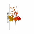thumbnail image 3 of Diceymbol Maple Leaf Cuttings 17 Inch Velvet Bouquet Halloween Home Party Decor, 3 of 6