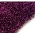 thumbnail image 6 of Amore Collection Magenta Soft Handmade Vibrant Plush Modern Shag 5'x 7'Area Rug by Makymo, 6 of 7