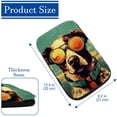 thumbnail image 4 of Dog Soft Comfortable Furry Printed Car Armrest Pad Mat Armrest Accessories 12.5x8.2 Inch, 4 of 6