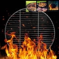 thumbnail image 6 of CuiLiyq Round Grill Grate, 11 Inch Stainless Steel Grill Grates, Food Grade Thick BBQ Grates Replacement, Portable Baking Tray for Camping and Picnic, 6 of 9