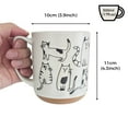 thumbnail image 2 of Cat Cartoon Vector Coffee Mug, 17oz Large Capacity, 2 of 6