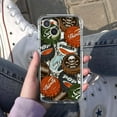 thumbnail image 5 of Beer Caps Collage Case for iPhone 14,Aesthetic Art Design Pattern Soft Full TPU Bumper Cover, 5 of 5