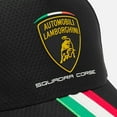 thumbnail image 4 of Automobili Lamborghini Squadra Corse Kids Tri-Color Italian Flag Hat -  Youth Black, 4 of 4