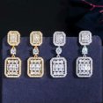 thumbnail image 5 of Cubic Zircon Square Dangle Drop Earring for Brides Costume Luxury Party Jewelry, 5 of 8