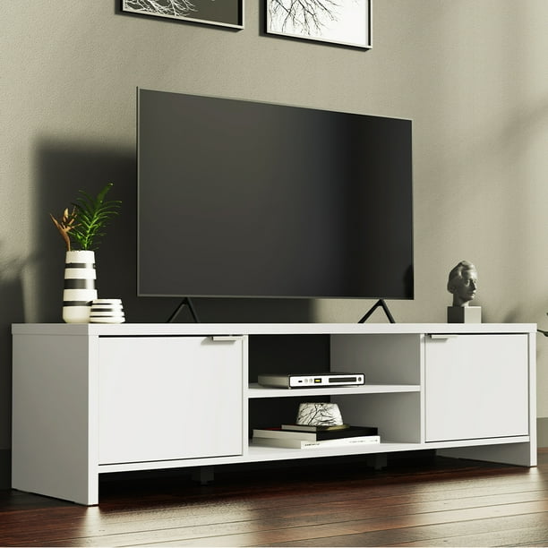 Madesa Modern Entertainment Center, TV Stand for TVs up to 65" with