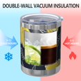 thumbnail image 2 of 12oz Tumblers Yellow Lemon Fruit Slices DarkBlue Vacuum Insulated Stainless Steel Travel Tumbler Cups Mug with Lid and Straw for Beer,Coffee,Beverages with Cleaning Brush for Cold Hot Drinks, 2 of 5