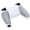 Rubberized White, variant on eXtremeRate Performance Rubberized Grip Back Plate Custom Bottom Shell Compatible with p s 5 Controller, Replacement Back Shell Cover - Rubberized White