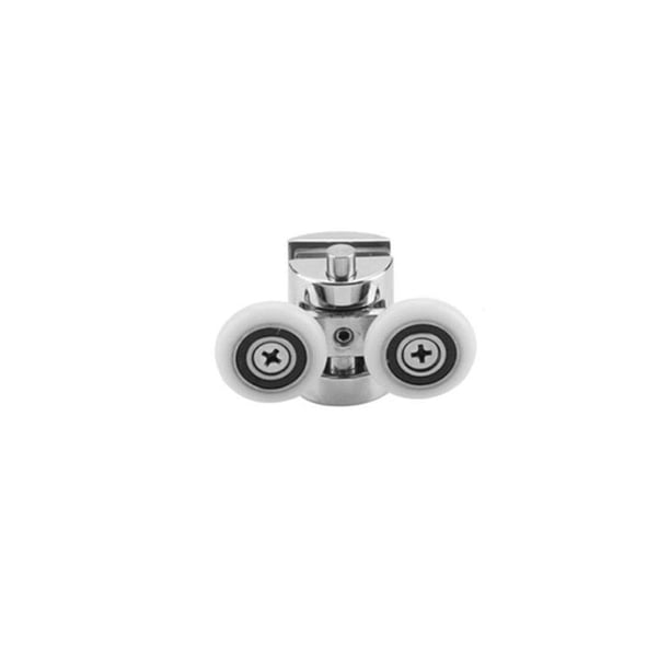 Inteprter Ruedas para puerta de ducha gemelas de aleación de Zinc de alta resistencia, 2 uds., rodillos inferiores, corredores Accesorios de baño proxima ronda