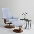 thumbnail image 2 of Starline Designs LLC Scandinavian / European-styled recliner and ottoman, 2 of 5
